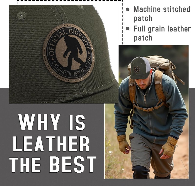 Kitcmat Store Mesh Bigfoot Hat for Men - Snapback Sasquatch Cap Adjustable Hunting & Hiking Hat Breathable Outdoor Gear - Image 3